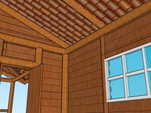 wooden house 3D Модель