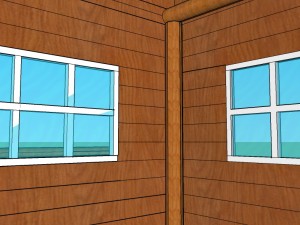 wooden house 3D Модель