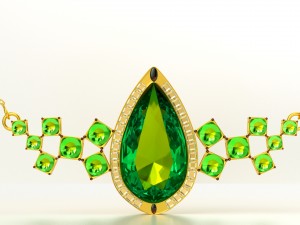 golden necklace 3D Модель