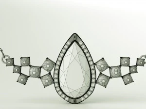 golden necklace 3D Model