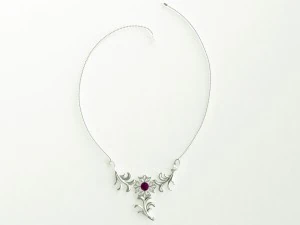 silver necklace 3D Model