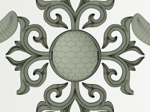 silver necklace Model 3D