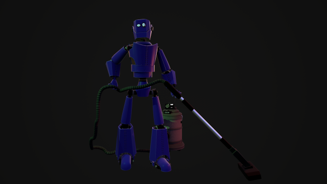 robot cleaner Model 3D .c4d .max .obj .3ds .fbx .stl .blend 