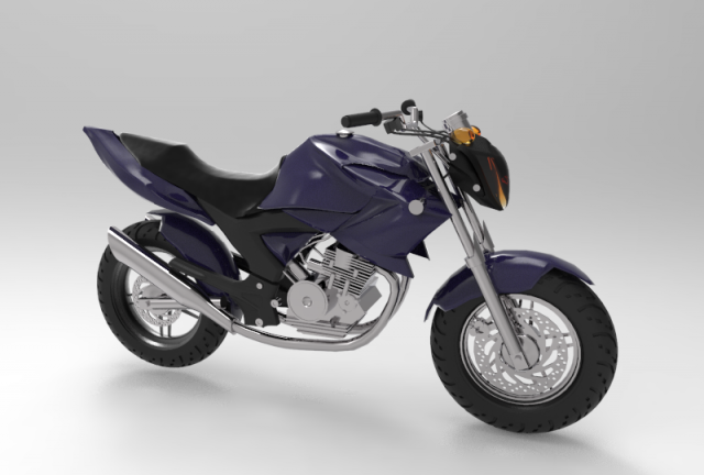 motorcyrcle 3D Model .c4d .max .obj .3ds .fbx .stl .blend 