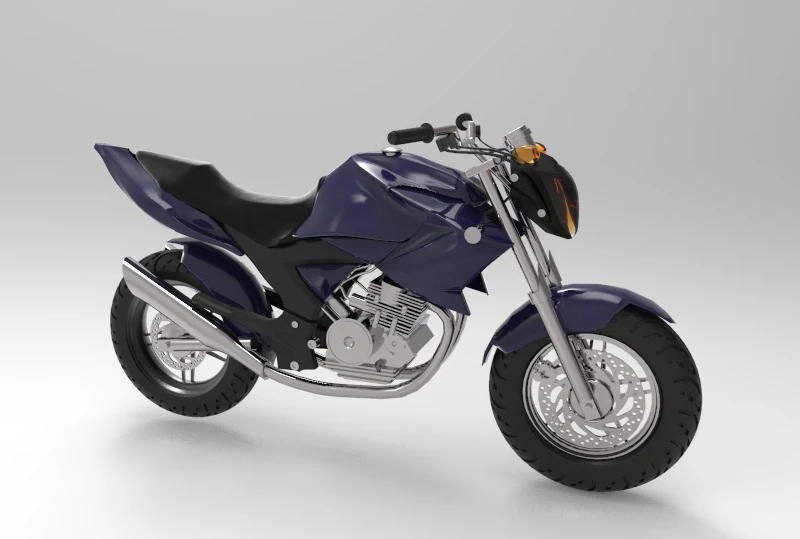 motorcyrcle 3D Model .c4d .max .obj .3ds .fbx .stl .blend 