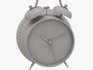 Green alarm clock 3D-Modell