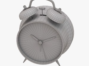 Green alarm clock 3D-Modell