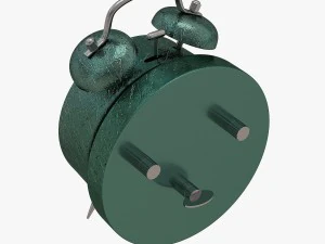 Green alarm clock 3D Model