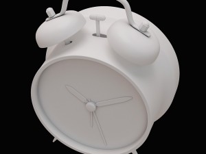 Green alarm clock 3D-Modell
