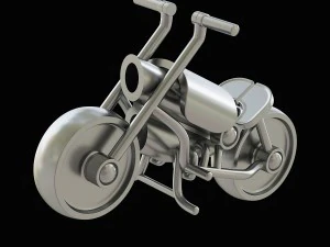 Wooden toy motorbike 3D Model