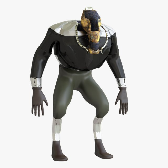 Mutant character Modelo 3D .c4d .max .obj .3ds .fbx .stl .blend 
