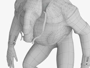Mutant character Modelo 3D
