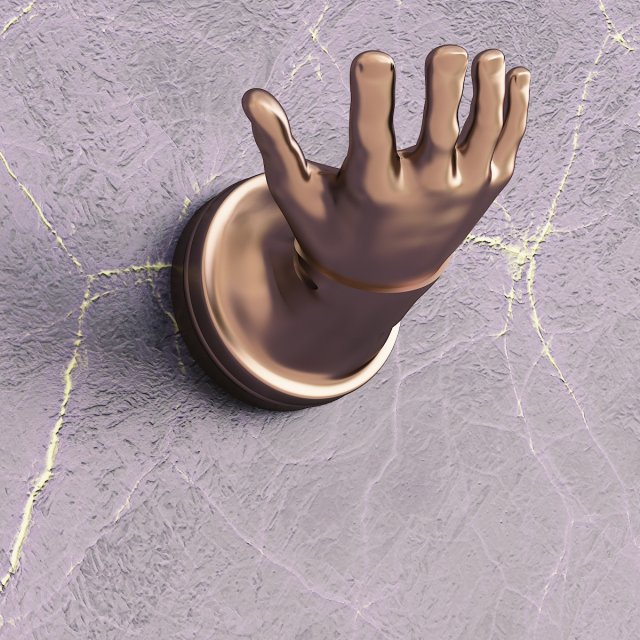Hand shape hanger 3D Print Model .c4d .max .obj .3ds .fbx .stl .blend 