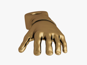 Hand shape keychain 3D Print Model