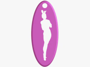 Playboy-Schl&uuml;sselanh&auml;nger 3D Druckmodell
