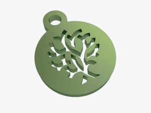 tree symbol keychain 3D Print Model