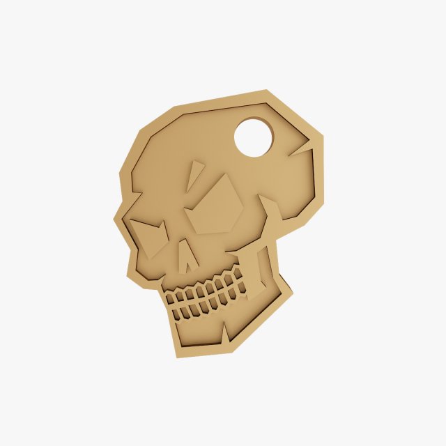 Skull trinket 3D Baskı Modeli .c4d .max .obj .3ds .fbx .stl .blend 