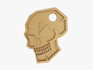 Ciondolo con teschio Modello di stampa 3D