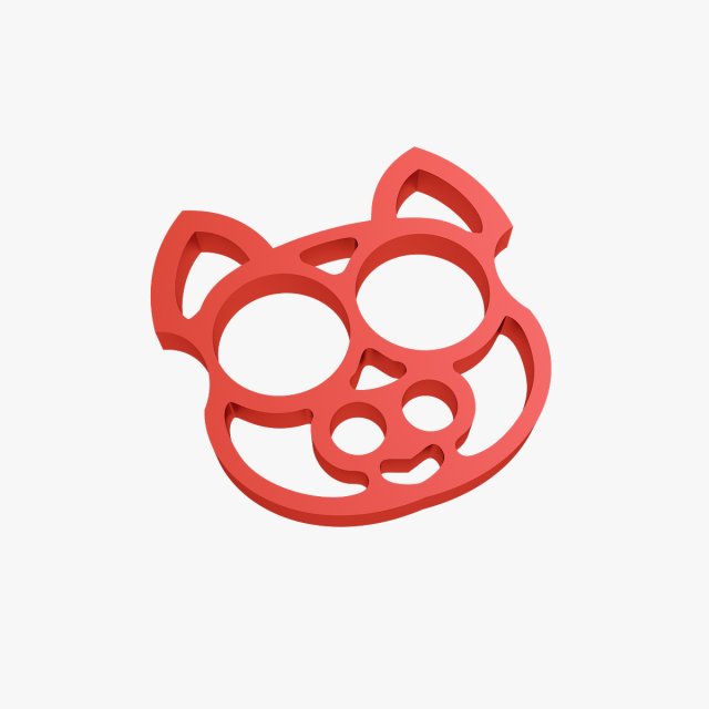 brass knuckles cat Modèles 3D en vedette .c4d .max .obj .3ds .fbx .stl .blend 