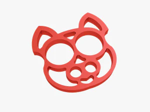 gato con nudillos de bronce Modelo de impresión 3D