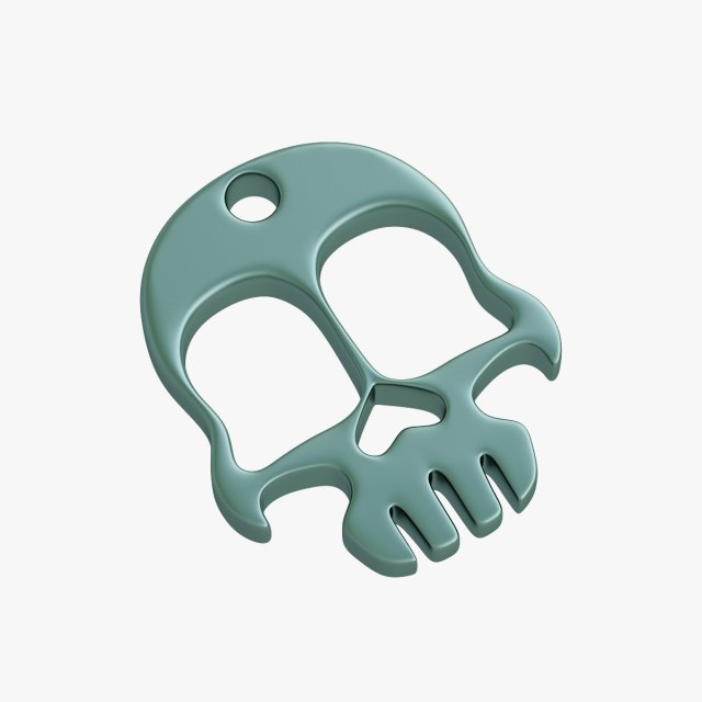 Knuckles skull keychain 3D 打印模型 .c4d .max .obj .3ds .fbx .stl .blend 
