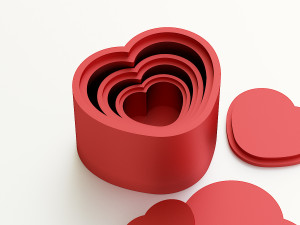 Heart box for gift Modello di stampa 3D