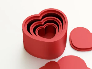 Heart box for gift 3D Print Model
