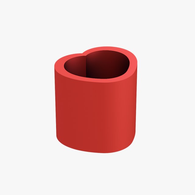Pencil cup heart 3D Baskı Modeli .c4d .max .obj .3ds .fbx .stl .blend 