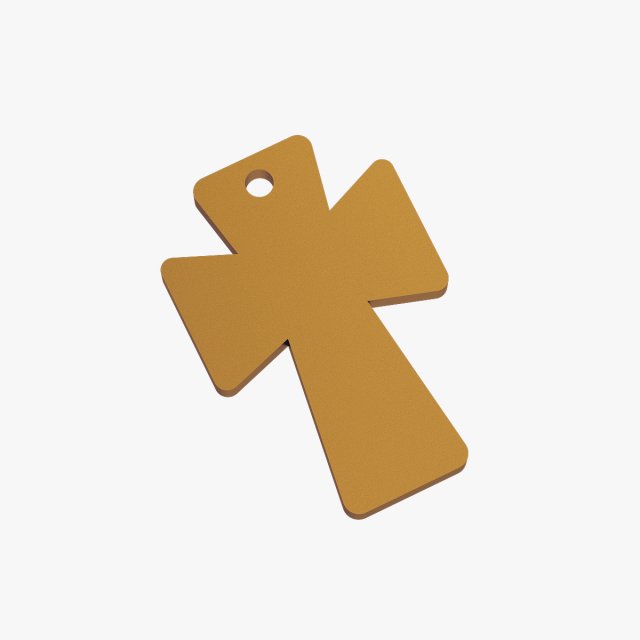 cross pendant 3D Model .c4d .max .obj .3ds .fbx .stl .blend 