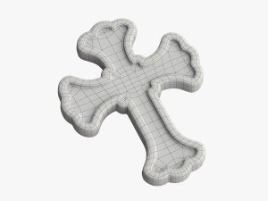 goldenes Kreuz 3D Modell