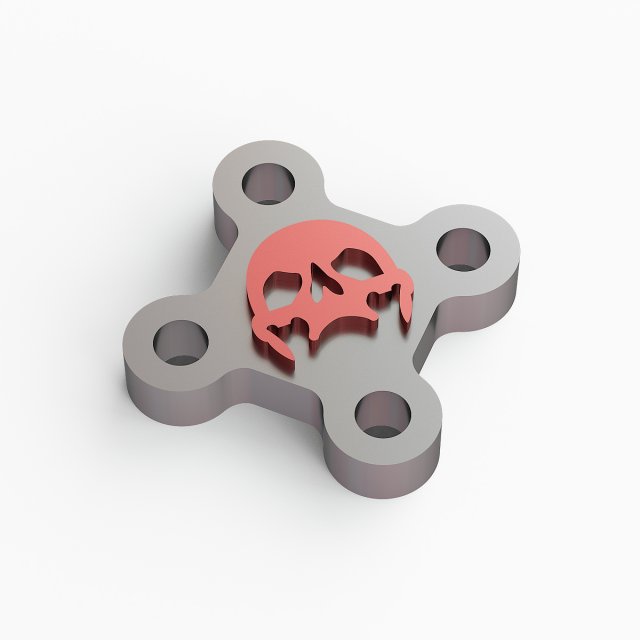 Dead head keychain 3D 模型 .c4d .max .obj .3ds .fbx .stl .blend