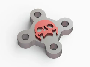 Chaveiro cabe&ccedil;a morta Modelo 3D