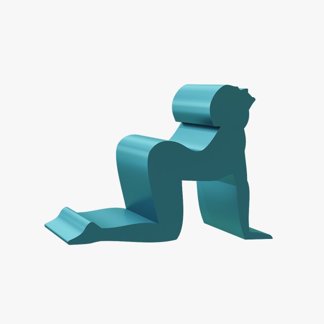 Phone stand kneeling 3D-Modell .c4d .max .obj .3ds .fbx .stl .blend 