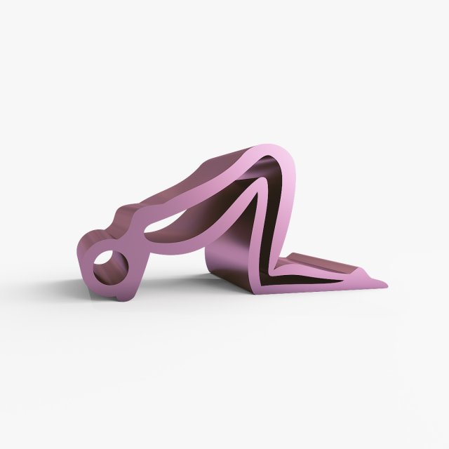 Phone stand in pose 3D Druckmodell .c4d .max .obj .3ds .fbx .stl .blend 