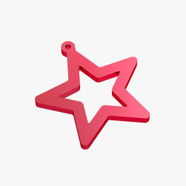 earrings star 3D-Druckmodell .c4d .max .obj .3ds .fbx .stl .blend 