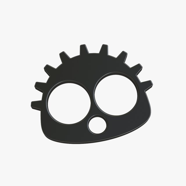 Shaggy brass knuckles 3Dプリントモデル .c4d .max .obj .3ds .fbx .stl .blend 