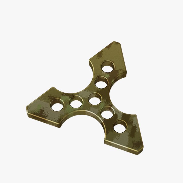 Brass knuckles ninja star 3D Print Model .c4d .max .obj .3ds .fbx .stl .blend
