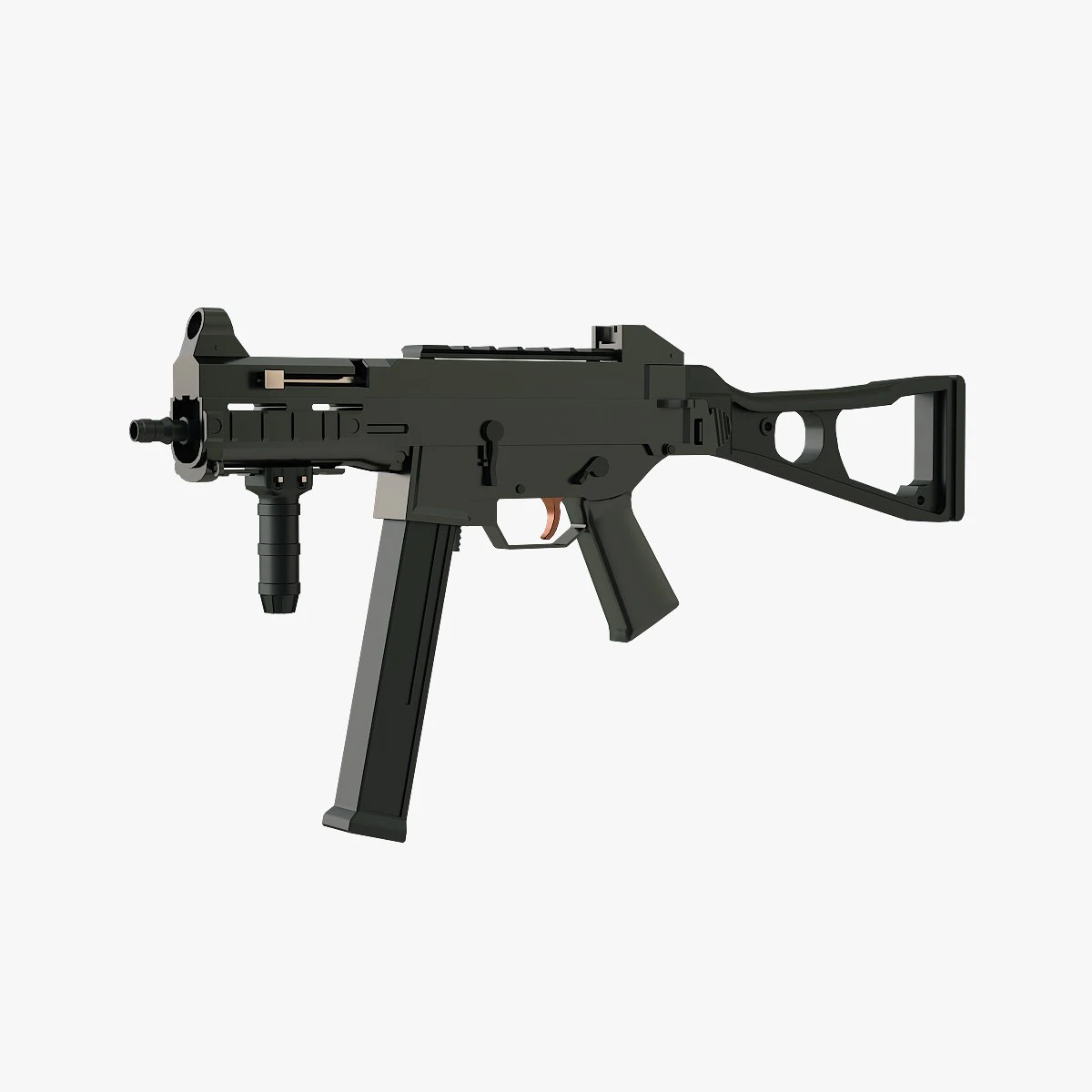 Sub-gun ump-45 3D Print Model .c4d .max .obj .3ds .fbx .stl .blend 