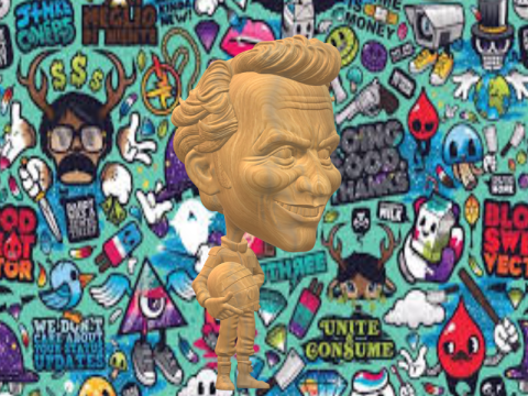 Personaggi dei cartoni animati di Lauda Modello di stampa 3D
