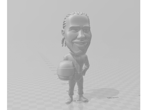 Lewis hamilton cartoon figures Modèles 3D en vedette
