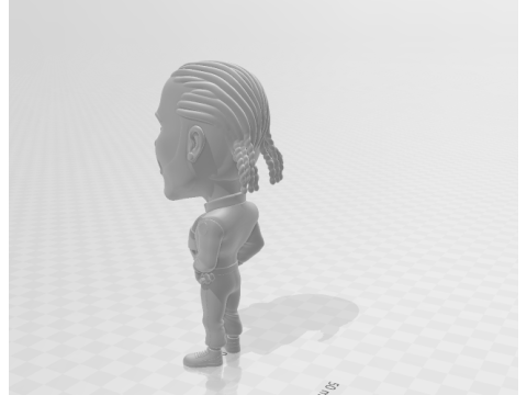 Lewis hamilton cartoon figures 3D 打印模型