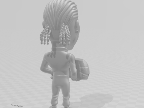 Lewis hamilton cartoon figures 3D 打印模型