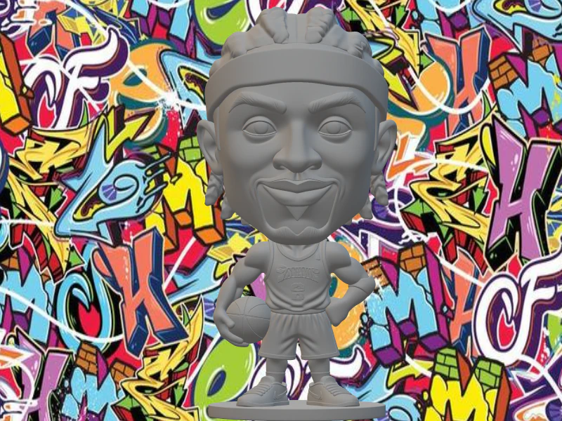 Аллен Айверсон 3D Принт Модель .c4d .max .obj .3ds .fbx .stl .blend