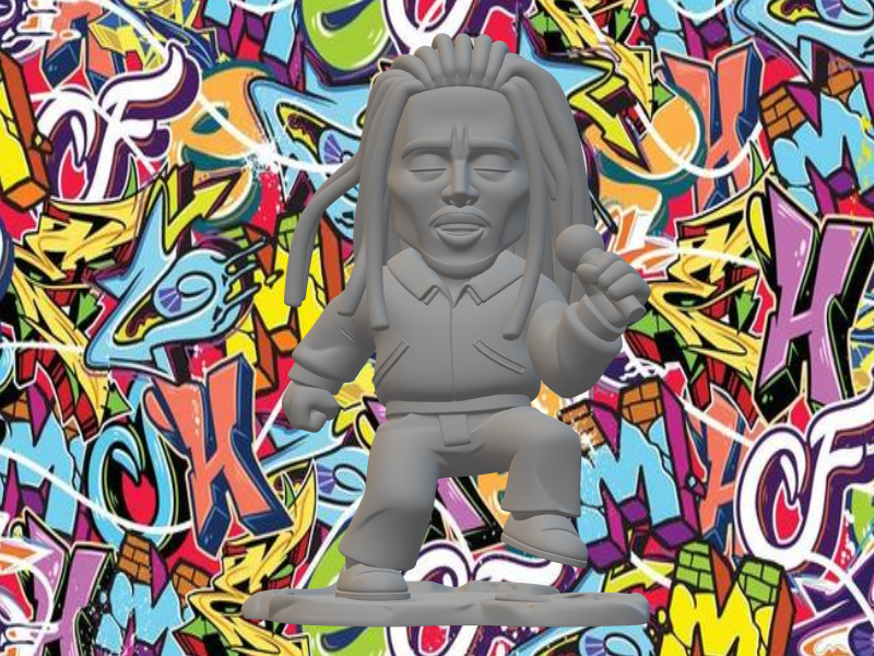 Bob Marley 3D Druckmodell .c4d .max .obj .3ds .fbx .stl .blend