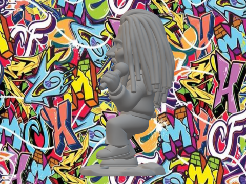 Bob Marley 3D Druckmodell