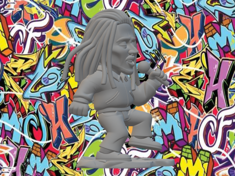 Bob Marley 3D Druckmodell