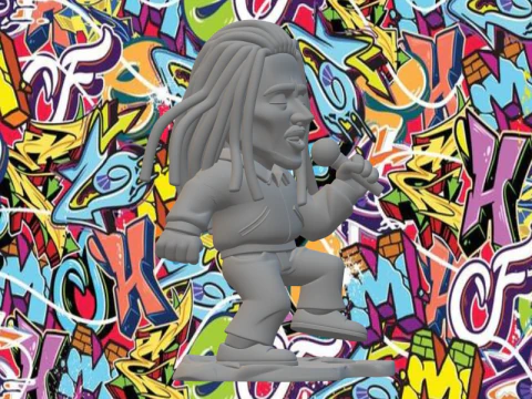 Bob marley 3D Print Model