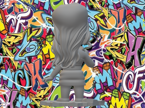 Amy Winehouse 3D Print Model