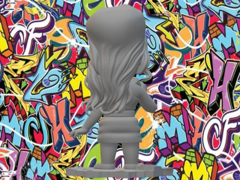 Amy Winehouse 3D Baskı Modeli