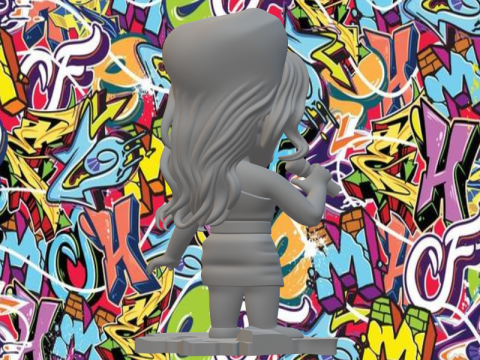 Amy Winehouse 3D Print Model